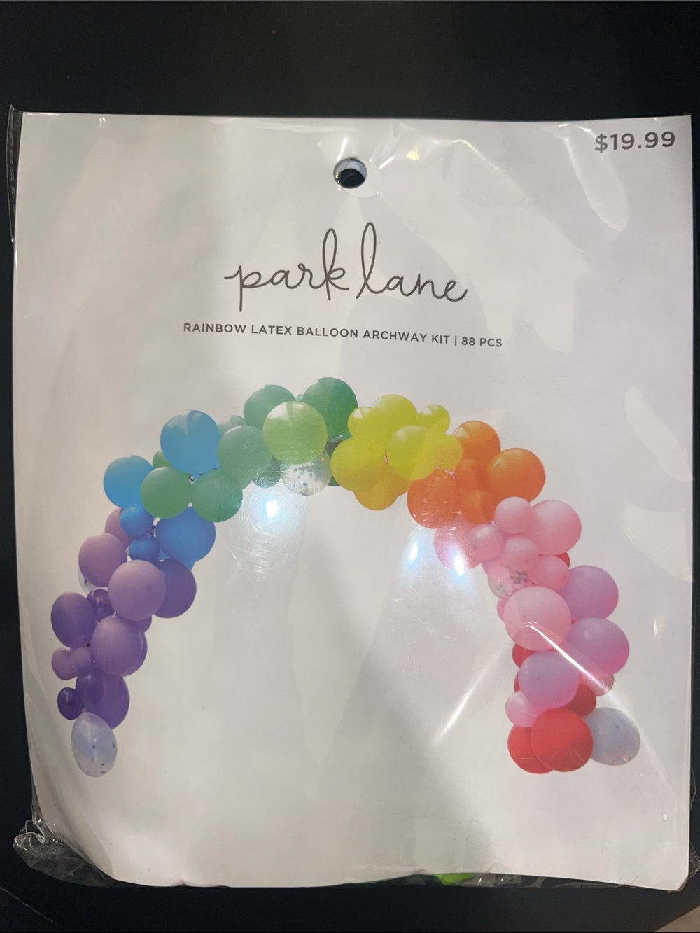 Park Lane Rainbow Latex Balloon Archway Kit - Multicolor